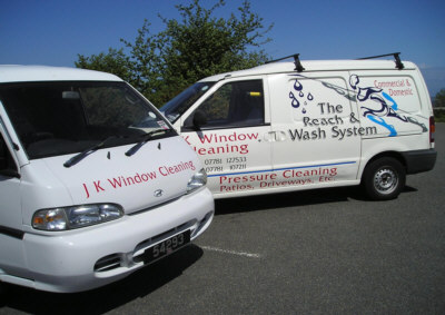 JK Window Cleaning Vans
